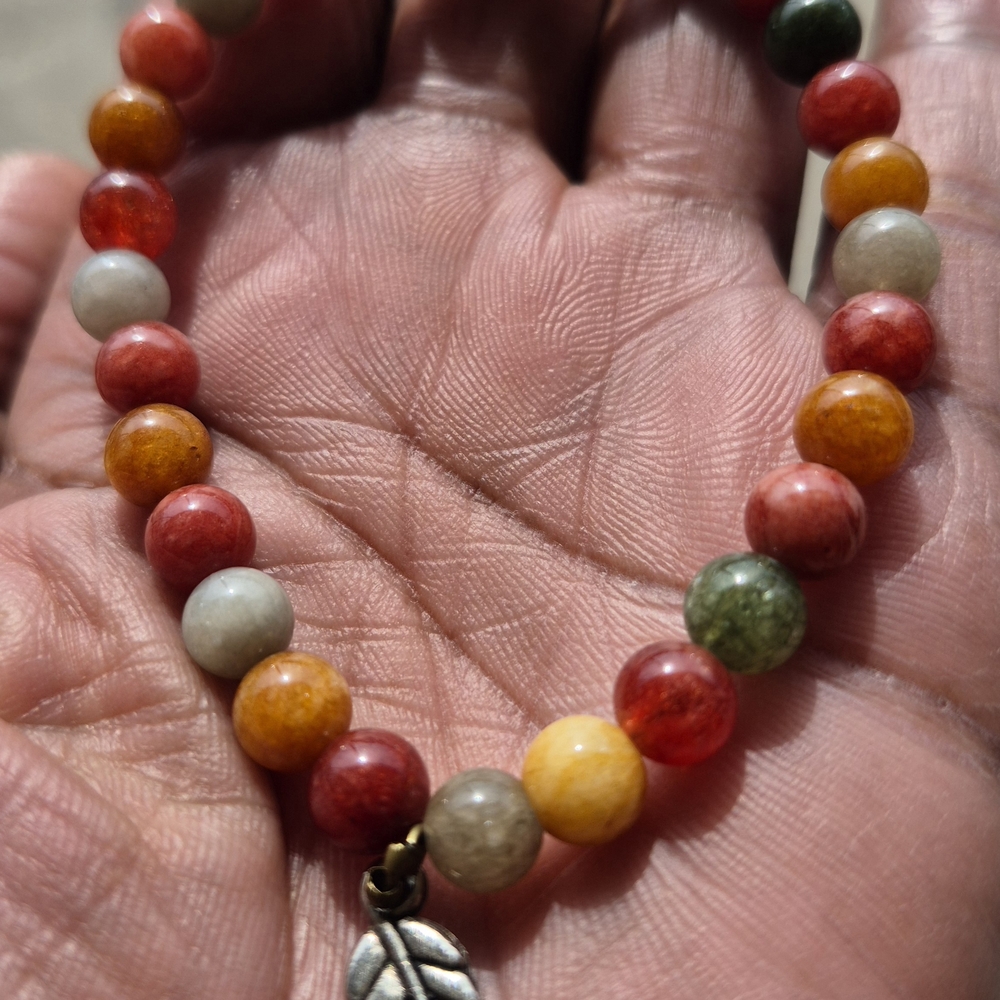Alashan Agate Natural Stone Braclet! - Picture 3 of 5